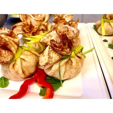 Sakiewka z pieczarkami