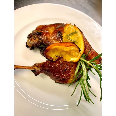 Udka z kaczki pieczone w pomarańczach